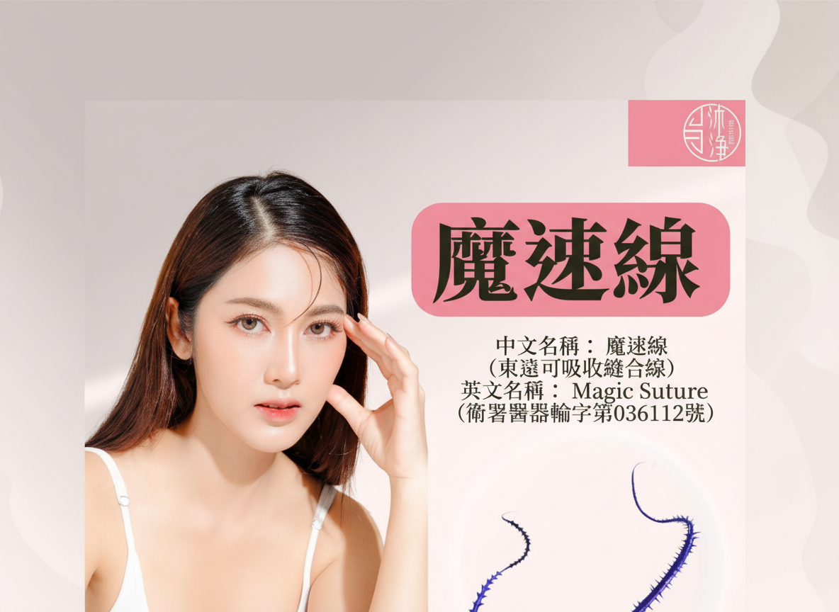 Magic Suture 魔速線|埋線拉提-雙向魚骨線設計,可被人體完全吸收